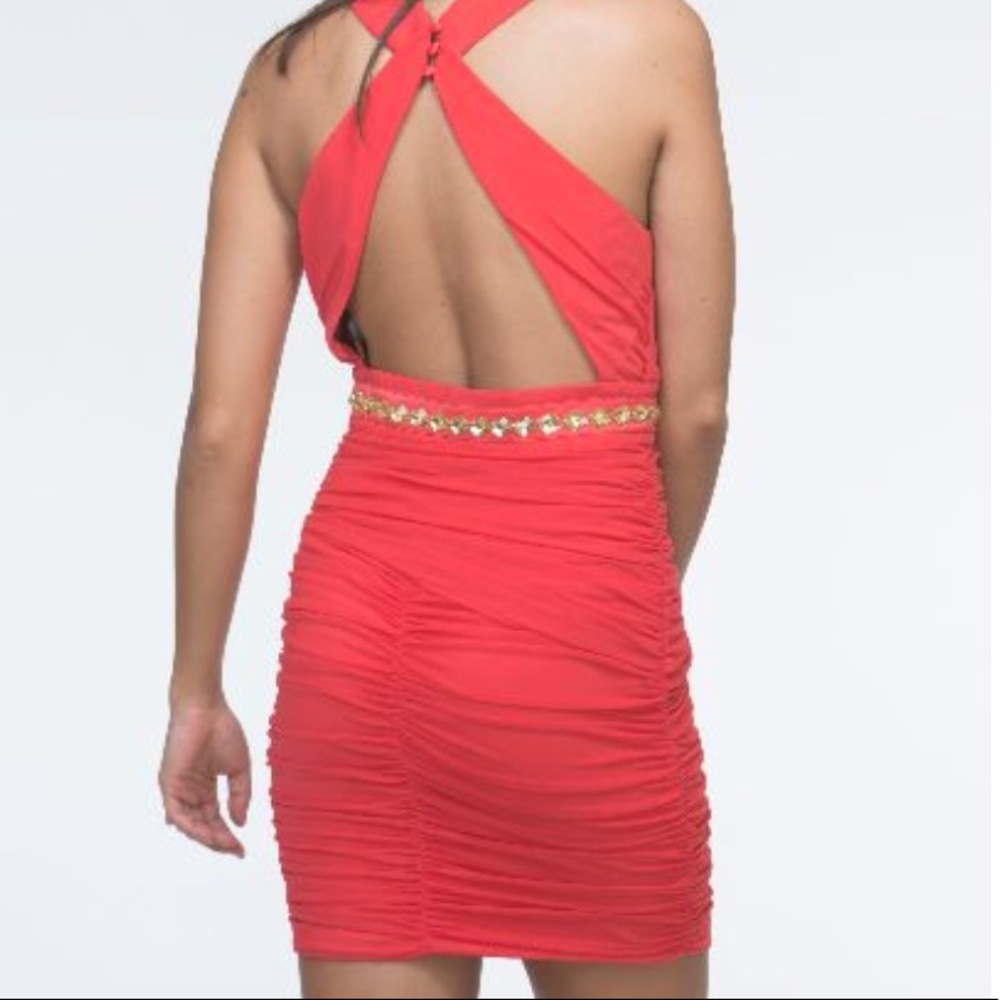 Beautiful Bebe dress,  Orange  size L